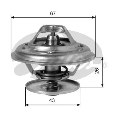 GATES TH01991G1 Termostat  91 °c Ford Explorer, Mercedes G Serisi - T1, Volvo 240-260-760 