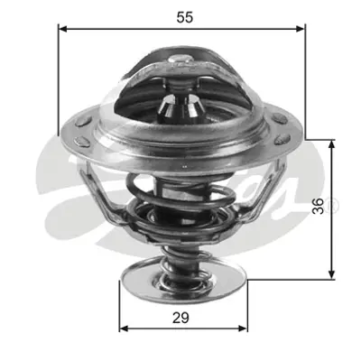 GATES TH12283G1 Termostat  83 °c Hyundaı Lantra Iı 1.9d 98-00 5305283 5306783 78323 78323S 819950 ADG09235 TH513083J