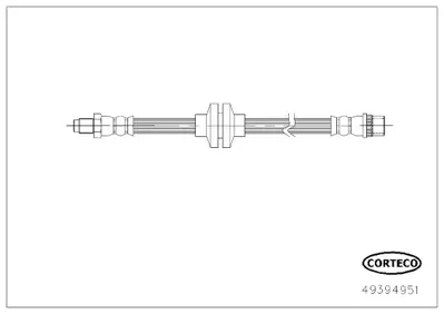 CORTECO 49394951 Fren Hortumu  Renault Clıo Iv 0.9 1.2 1.5 1.6 Zoe PHB2022