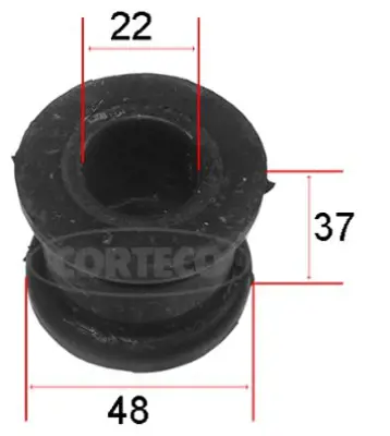 CORTECO 80001169 Viraj Lastiği Merdes W201 23 Mm 10610024 10610034 1121902 140320123 14948 400440 8746 87790A F85218 TD947W