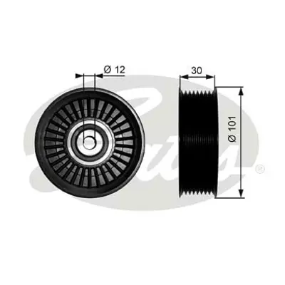 GATES T36170 Gergı Rulmanı Scanıa P, G, R, T , 4 8.9-15.6 09.95- 17322 2045UN 532023110 APV2420 TK001 VKMCV56003