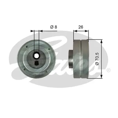 GATES T36761 Gergi Rulmanı 1620071 532043010 N2173 VKM33084