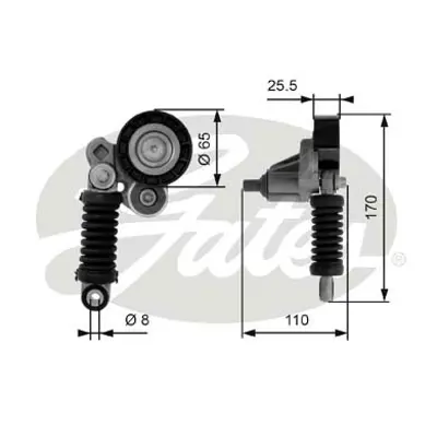 GATES T38348 Gates Gergi Rulmanı 100694 1624026 534008020 APV2291 N1475S T2048 VKM36070