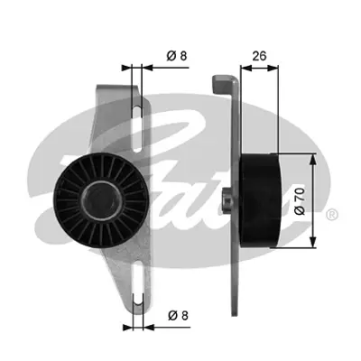 GATES T39393 V Kayış Gergi Rulmanı 100295 1624015 3030SR 531086810 60100295 APV2064