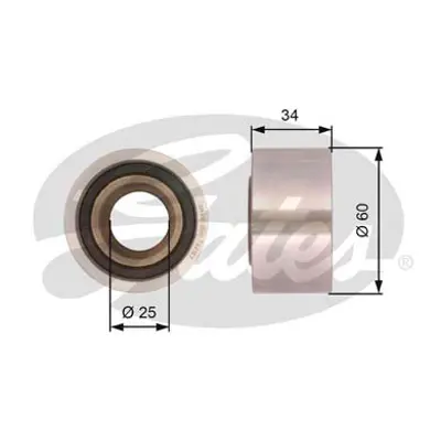 GATES T42187 Triger Gergi Rulmanı Freelander1 2.0dı 109501 150730 341UT 532044410 ATB2348 HEG312 VKM27303