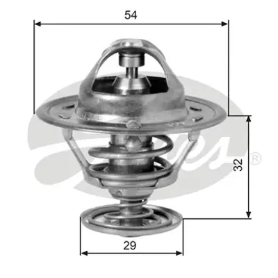 GATES TH10981G1 Termostat  81 °c Alfa Romeo, Fıat, Ford, Jaguar, Mazda, Mıtsubıshı, Nıssan, Peugeot, Volvo, Vw 11493 11494 30282280001 3371531 36282280006 5301583 5302381 78276S 819863 819865 819882 819884 820069 820073 820176 820771 9000072 9000141 9000373 9000377 ADC49207 CT5356 CT5480K CT5488K CT5533 TH141883J TH151481J TH151581J TH152983J TH579283J TH606382J