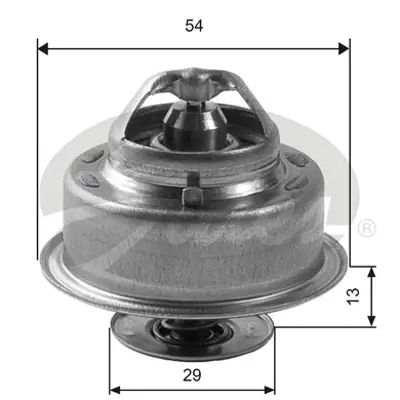 GATES TH14488G1 Termostat  88 °c Volvo 240 (2.0 2.1 2.3) 74-93, 340-360 2.0 83-90 740 (2.0 2.3) 83-92 760 2.3 82-90, 940 (2.0 2.3) 90-98 5346087 78211 819933 CT5421K CT5423 TH485688J