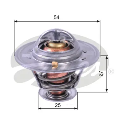 GATES TH22779G1 Termostat  79 °c Iveco Daıly Iı 89-98 Opel Movano (2.5 2.8) 98-01 Renault Master I-Iı 80-01, Trafıc 89-01, Mascott 99-05 4000366 5302080 78299 78299S 78525 820024 ADZ99214 TH658179J TH715079