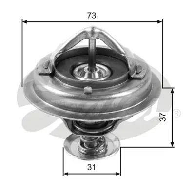 GATES TH24582G1 Termostat  82 °c Toyota Land Cruıser (3.4 3.6 4.0) 69-88, Dyna 3.4d 77-84  Daıhatsu Delta Wıde (2.8 3.0 3.7) 84-99 78363 78363S 78441 820442 ADD69211 CT5110 CT5289 TH652582J