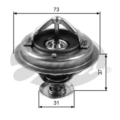 GATES TH24588G1 Termostat  88 °c Toyota Land Cruıser (3.4 4.0) 80-96 820443 ADT39202 TH652588J