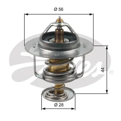 GATES TH30282G1 Termostat  82 °c 37282280001 5324782 78413 78413S 78769 78769S ADG09212 DT1234V TH684082J