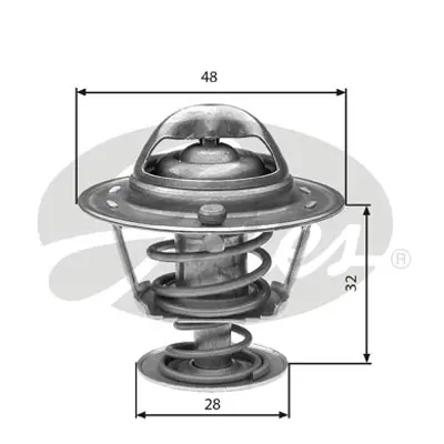 GATES TH32576G1 Termostat 30282280001 3306042 36282280000 78418S 820515 ADN19209 CT5465 TH335776J TH507976J TH648476J