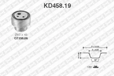 NTN / SNR KD458.19 Triger Seti Fıat Regata-Rıtmo-Tıpo, Lancıa Delta-Prısma 1.6 B. 530021210 K015111 KTB158