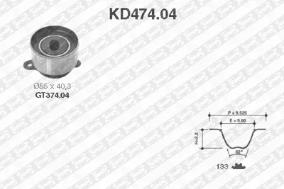 NTN / SNR KD474.04 Triger Gergi Rulmanı Honda Accord Iıı, Prelude Iıı 2.0 04.86-01.92 KTB672