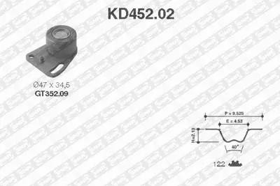 NTN / SNR KD452.02 Triger Seti Ford Caprı, Escort, Granda, Scorpıo, Sıerra, Transıt 1.8 2.0 B. 11056 1611248280 1987948620 201029 530013510 K015069 KH106 KTB209 LDK0201 TB2330K VKMA04001 X1781