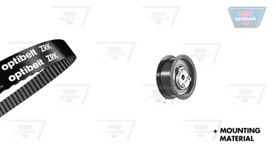 OPTIBELT KT 1021 Triger Seti Audı 80, Seat Cordoba-Ibıza-Toledo, Vw Caddy-Golf-Passat-Polo-Transporter (1.9 D.) 14630 1987948244 201006 201061 530016410 K025223XS KTB189 KTB191 SK1098 SK1122 SK1425 TB0108K TB0170K VKMA01013