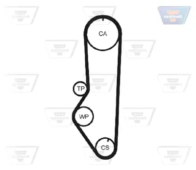 OPTIBELT KT 1054 Triger Seti 92x198 Ford Escort Iıı (Gaa,Ald,Awa) 1.1 1.3 1980-1985, Fıesta I,Iı (Gfbt,Fbd) 1.1 1.3 1976-1987 KTB206