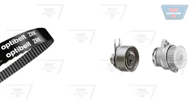 OPTIBELT KT 1075 W2 Su Pompalı Triger Seti Vw Polo 1.0 94>96 KP15426 KTBWP3350 KTBWP3550 SK1344AQ1