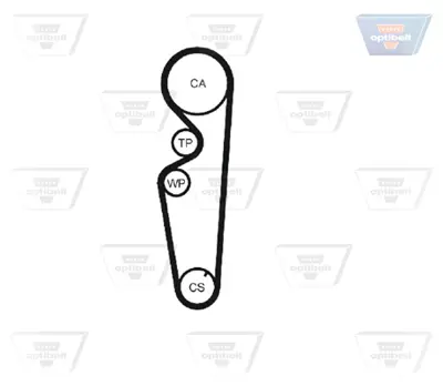 OPTIBELT KT 1080 W1 Su Pompalı Triger Seti Fıat Brava 1.4 95>01 Marea 1.4 96>02 530022130 K015431XS K985241A KTBWP2180 PK10410