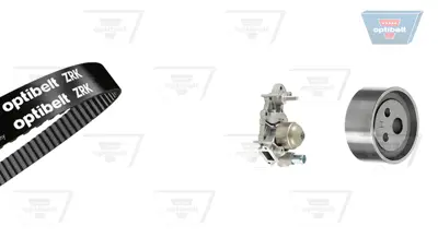 OPTIBELT KT 1126 W1 Su Pompalı Triger Seti Renault Clıo Iı-Kangoo 1.1 2001> 1987948767 530018230 KP25454XS KTBWP1740 PK09160 VKMC06010