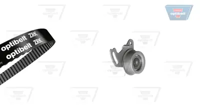 OPTIBELT KT 1142 Triger Seti Mıtsubıshı Eclıpse I, Galant Iv, Space Wagon 1.8 01.84-03.94 K015075XS KTB420 SK1309S