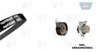 OPTIBELT KT 1218 W1 Su Pompalı Triger Seti Vw Transporter Iv 2.5 98>03 530017530 K980189D K980189H KP55323XS1 PK05743 PK05747 PK05748