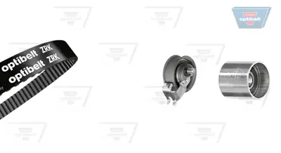 OPTIBELT KT 1230 Triger Seti 150x230 Vw Bora,Golf Iv,Beetle 1,8 T 99-06 Skoda Octavıa 1.8 98-06 Audı A3, Tt 1.8 98-06 *Agu Agn Arx Agn Avc Awc* 530017010 K075491XS KTB484 VKMA01136