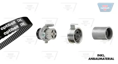 OPTIBELT KT 1238 W1 Devirdaimli Triger Seti 120x300 Audı A3 (8p1) 2.0 Tdı 05.2003,Seat Altea (5p1) 2.0 Tdı 03.2004,Skoda Octavıa Iı (1z3) 2.0 Tdı KTBWP3423