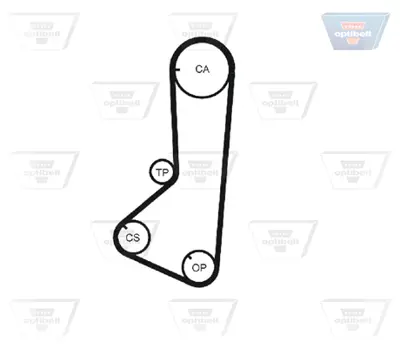OPTIBELT KT 1272 Triger Seti 123x290 Mıtsubıshı Galant 2wd/4wd 2.0 92-11,Space Wagon 2wd/4wd 2.0 92-06, Space Gear 2.0,L200,L300,L400 2.0 86-04 1987946327 K015373XS VKMA95019
