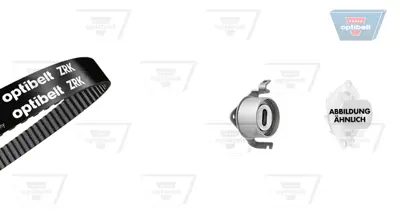 OPTIBELT KT 1281 W1 Su Pompalı Triger Seti Mıtsubıshı Galant V 1.8 (E52a) 94>96 Space Runner 1.8 (N11w) 96>99 530030930 K987740B PK77401