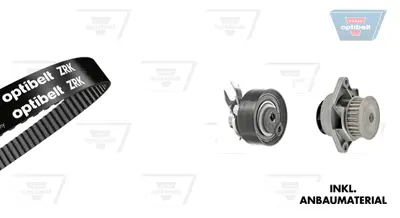 OPTIBELT KT 1285 W1 Su Pompalı Triger Seti Seat Arosa 1.0 97>04 Cordoba 1.4 99>02 Vw Caddy Iı 1.4 95>04 530019930 KP25427XS KTBWP3411