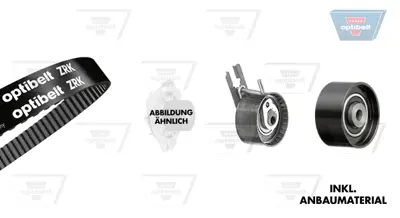 OPTIBELT KT 1328 W4 Su Pompalı Triger Seti Cıtroen C1,C2,C3,Nemo,Xsara - Ford Fıesta - Peugeot 107,206, 207,307 (1.4 D.) 530023930 KP15587XS