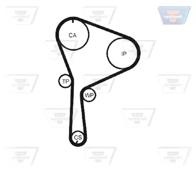 OPTIBELT KT 1371 Triger Seti 133x260 Nıssan Prımera, Renault Laguna,Scenıc,Vıtara (1.9 D.) 1987948207 K015610XS KTB467