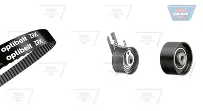 OPTIBELT KT 1390 Triger Seti 137x250 1.6 Hdi Euro 4 Peugeot P206,207,307,308,Partner -Mını R56 -Cıtroen C2,C3,C4,Berlıngo Ford Fıesta,Focus,Cmax 530037510 K015598XS KTB914 VKMA03259