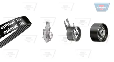 OPTIBELT KT 1390 W1 Su Pompalı Triger Seti 137x250 1.6 Hdi Euro 4 Peugeot P206,207,307,308,Partner -Mını R56 -Cıtroen C2,C3,C4,Berlıngo Ford Fıesta, 530037530 KP15598XS PK08030