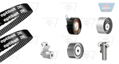 OPTIBELT KT 1393 Triger Seti 207 Diş Audı A4-A6-A8, Skod Superb, Vw Passat (2.5 D.) 201696 K025557XS KTB609