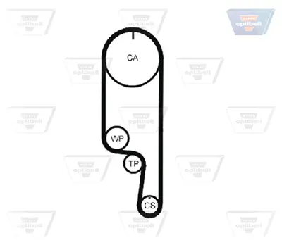 OPTIBELT KT 1523 Triger Seti 109x250 Mıtsubıshı Colt,Carısma,Lancer,Mırage,Pajero,Space Star (1.3 1.5 1.6) K015687XS KTB597 SK1470 VKMA95651