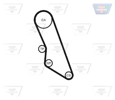 OPTIBELT KT 1522 Triger Seti 11669 1750023 1987948560 530023310 K015413XS KH278 KTB187 VKMA03202