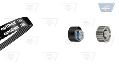 OPTIBELT KT 1527 Triger Seti 178x300 Fıat Ducato 2.3 Jtd 2002->, Iveco Daıly Iıı-Iv 2002->, Peugeot J10 1756022 1987948084 1987948912 31053 530023210 K015592XS KTB339 KTB482 SK1610 TB2204K