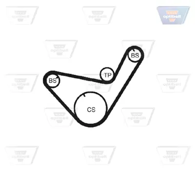 OPTIBELT ZRK 1277 Triger Kayışı 083x190 Hyundaı H100 2.5d 8v 93-03 Mıtsu Canter 79-95 L200 2.5d 86-96 1987949138 5210 536003210 83ZBS19 94012 R1222