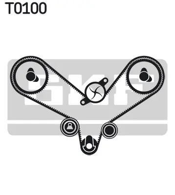 SKF VKMA 01200 Triger Seti 239x254 Audı A6-A8-Coupe-80-100 (2.6 2.8 B.) 14642 1987948547 530015810 K015344XS KH180 KP15344XS KTB380 SK1343