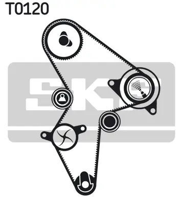 SKF VKMA 03121 Triger Seti Cıtroen Ax,Saxo - Peugeot 106 (1.5 D.) 11214 1750005 1987948249 1987948263 1987948686 1987948938 201134 530011910 E118442 K015418XS KD010 KH23 KTB144 LDK0244 SK1040