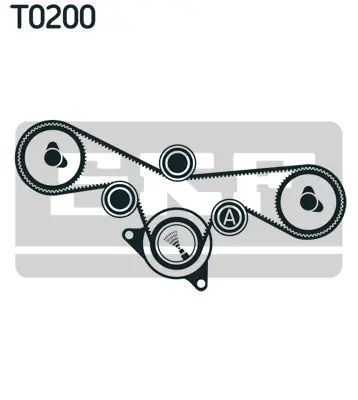 SKF VKMA 05230 Opel Sıgnum-Vectra, Renault Escape, Saab 9-5 (3.0 D.) Triger Seti 1987948136 1987948219 38695 530045110 K015594XS KH412 KTB896 SK1611