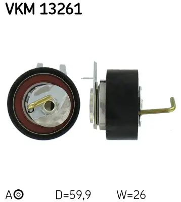 SKF VKM 13261 Triger Gergi Rulmanı  Cıtroen-C5, C6-2.7 Hdı/3.0 Hdı 205ps/240ps - Peugeot-407, 607-2.7 Hdı/3.0hdı 205ps/240ps 1987949498 531057810 ATB1012 HTG423 T43199