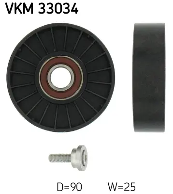 SKF VKM 33034 V Kayış Gergi Rulmanı (17*90*25) Peugeot 306,405,406,605 1.8 2.0 B.96-02 Cıtroen Evasıon,Xantıa,Xsara 1.6 1.8 2.0 97-02 17544 532013810 APV1011 T0205 T36033