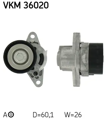 SKF VKM 36020 V Kayış Gergi Rulmanı  Kütüklü Clıo Iı-Kangoo-Laguna I-Iı-Megane-Sceniç 1.4 16v-1.6 16v-Logan-Sandero 1.4 28331 534027110 APV2527 T0367 T38456