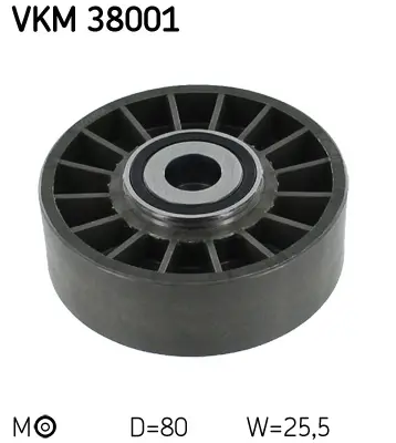 SKF VKM 38001 V Kayış Gergi Rulmanı  Mercedes (W201), (W202), (W124, W210),(W140), (638/2), Sprınter, T1, Vıto (638), W124 1.8-3.5 04.77- 10030005 1082501 11450170001 140209002 140674 1626138 219071 2249 400SR 531071810 APV2086 LA0224 N846 T0001 T38089