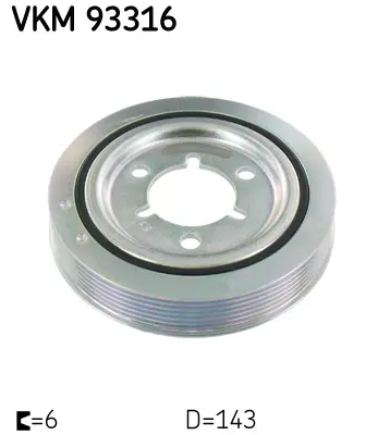 SKF VKM 93316 Kayis Kasnagi, Krank Mili 157024 36311 36350 544004110 544008510 544014510 62936311 62936350 80000931 80004883 DP019 DP019S DPV1029 F86394 LPD0053 TVD1055