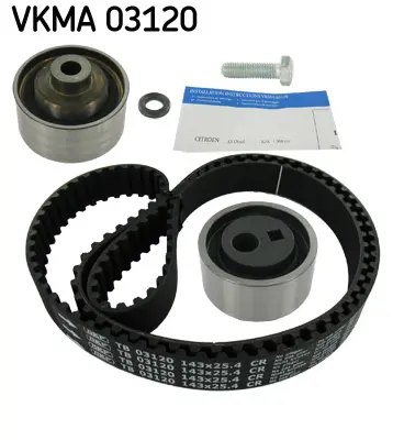 SKF VKMA 03120 Triger Seti 143x254 Peugeot P106 Iı 1.4-1.5d 92-96 Cıtroen Saxo 1.5d 96-04, Xsara 1.5d 97-00 Nıssan Mıcra Iı  Rover 11174 1987948545 530010510 K015207 KH04 KT1058 KTB103 SK1005