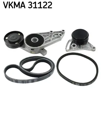 SKF VKMA 31122 Audı A4,Vw Passat Varıant,Skoda Superb(1.8,2.0,1.6d) Kanallı V Kayış Seti K015PK1303 K045PK1303